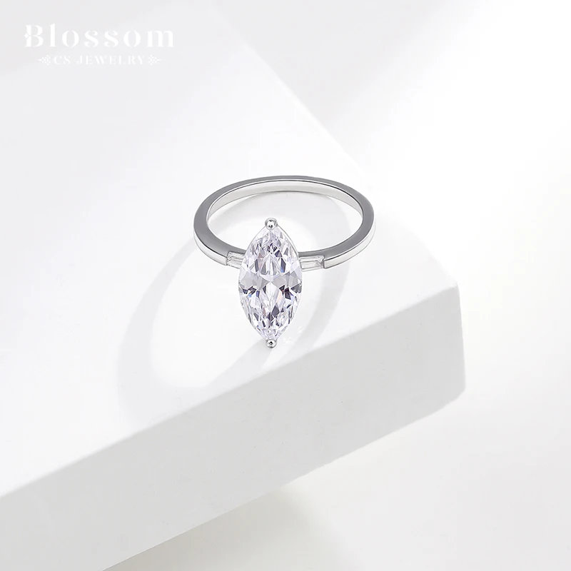 Alibaba Jewelry Ring Manufacturer Pear Shape Aaa Cubic Zirconia Waterproof Ring