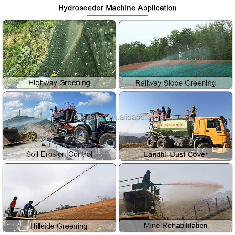 10000L 2640Gallon large capacity hydroseeder grass mulcher hydro mucher for lawn