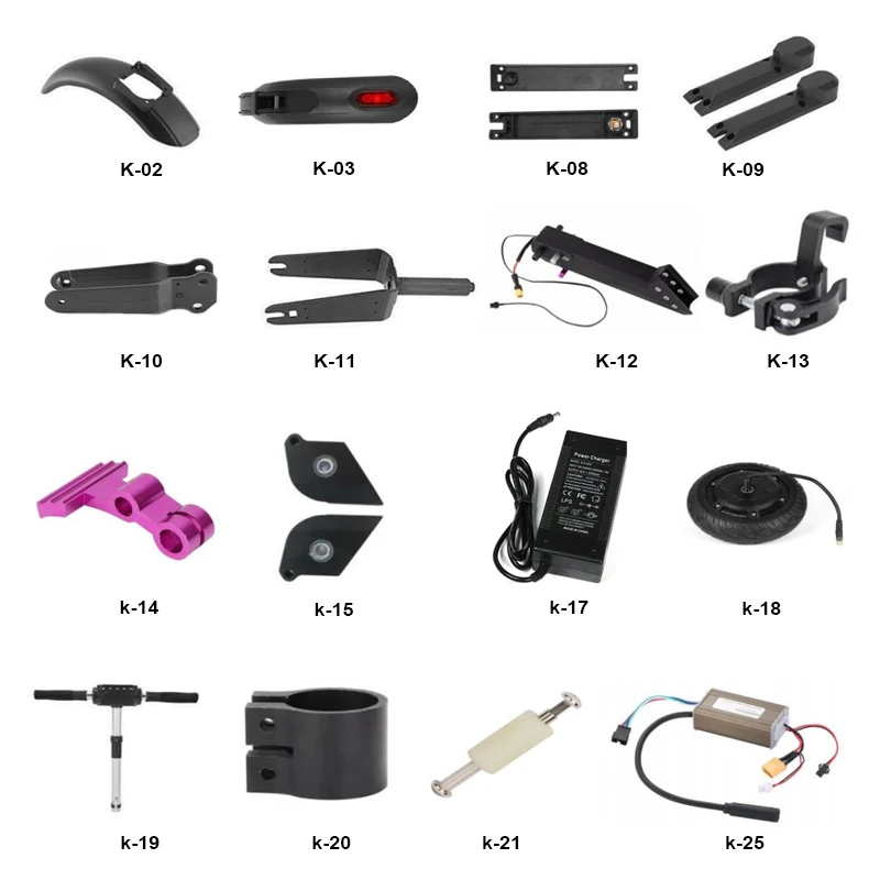 New Image Electric Scooter Spare Parts Various Repair Accessories For Max G30 Electric Scooter Replace Parts