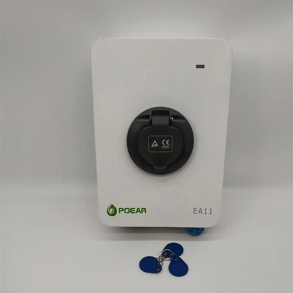
11KW 400V 16A wall box ev charger with type 2 socket and type B RCD,ev charge manufacturers,ev ac charging station,OEM 