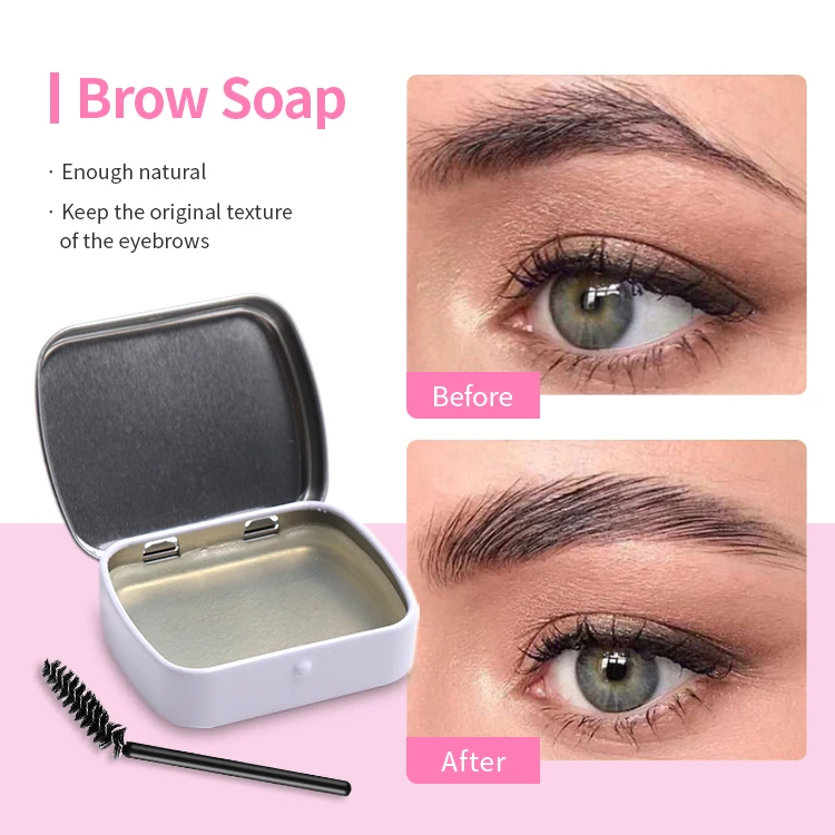 Gel Waterproof Soap Brow Lasting Eyebrow Styling Soap Private Label Brow Soap