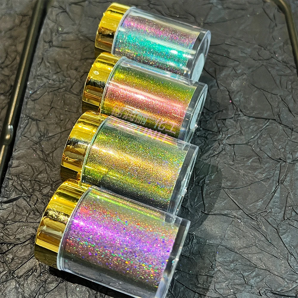 manufacturers cosmetic grade lip gloss linear wholesale price mermaid shiny rainbow effect silver holographic pigment