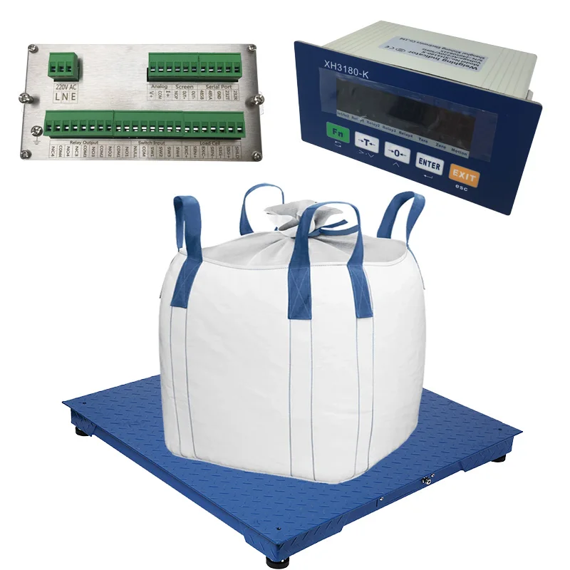 Bulk Tonne Jumbo Bag Filling Scale floor scale industrial 3 tonnes Relay Outputs RS485 Modbus Protocol
