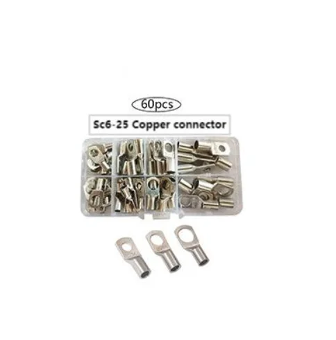 60PCS crimping pliers 6-50mm2 copper aluminum cable crimping pliers combination set