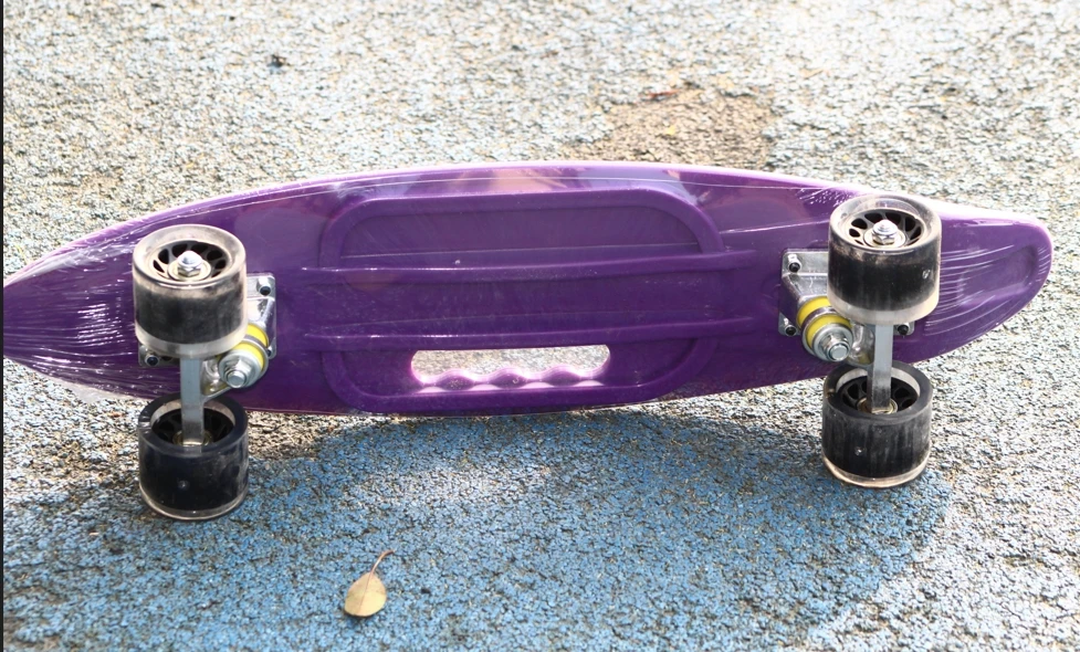 PP deck and aluminum truck skateboard fish board for street travel beginner