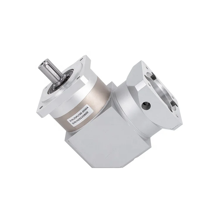 Right Angle 90mm Output Flangle Precision Planetary Gearbox 90 Degree High Efficiency Speed Reducer for Stepper and Servo Motor