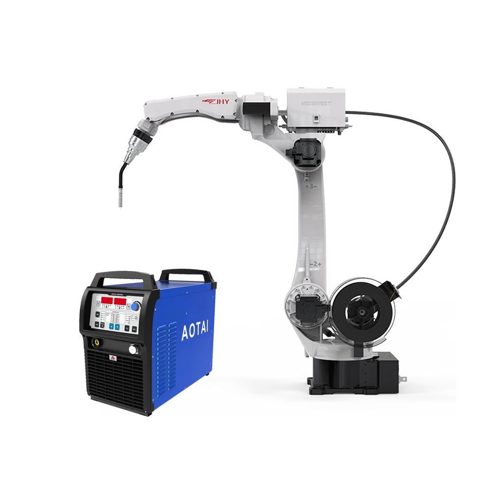1800mm  Automatic MIG Welding Robot With Carbon Steel Air cooling For Improve Welding Quality