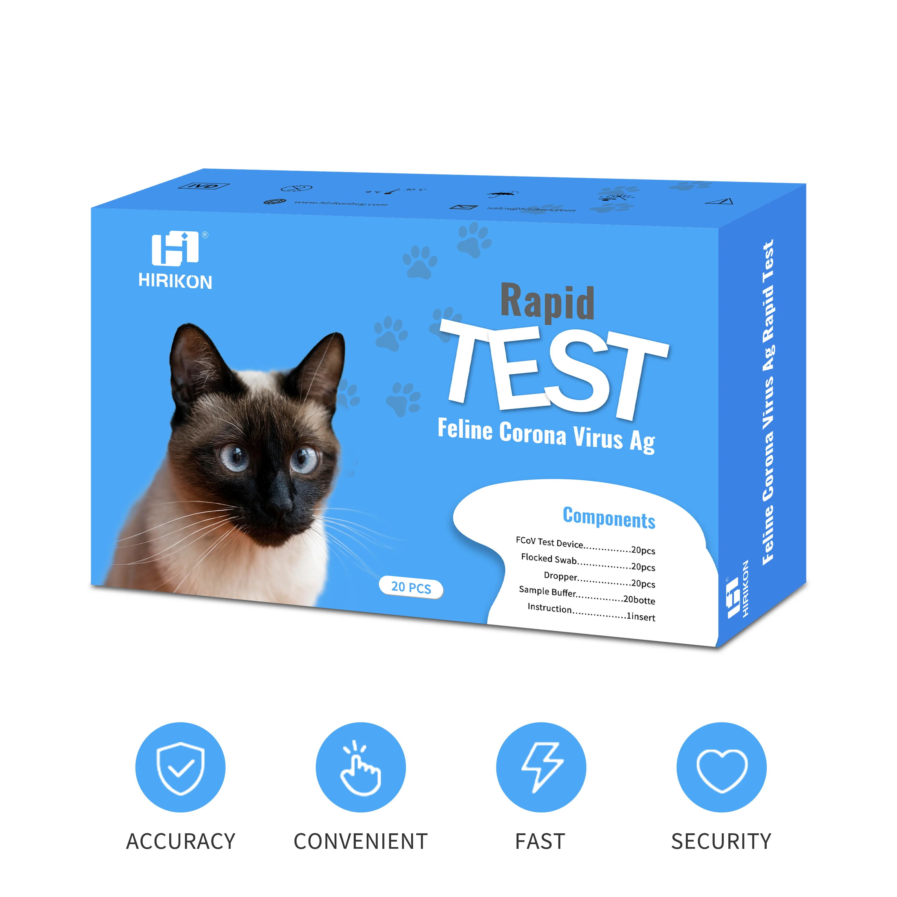 Hirikon Cat Corona virus Antigen Rapid Test Kit OEM Service Offered