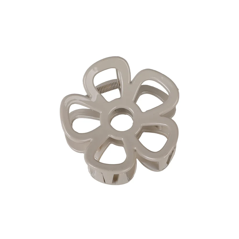 QIYUE 9cm Custom Logo Flowers Grab Love Folder High -end Sensor Hair Claw Clips Hair Accessories For Woman