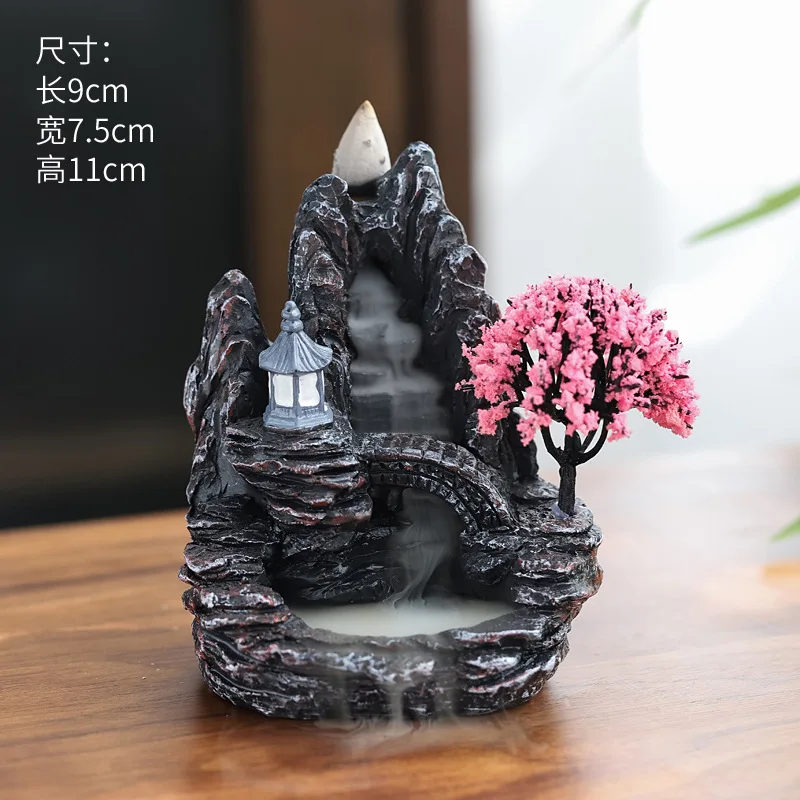 Ornaments Incense Burner Ceramic Backflow Censer Backflow Aromatherapy Incense Censer Holder For Home Reading Room Ornaments