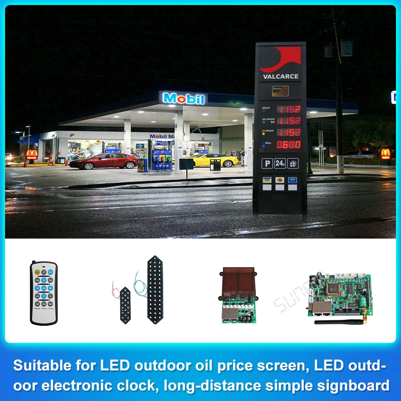 SUNPN EC-100 Control Card for Digital Display System Gas Price Sign Digital Clock