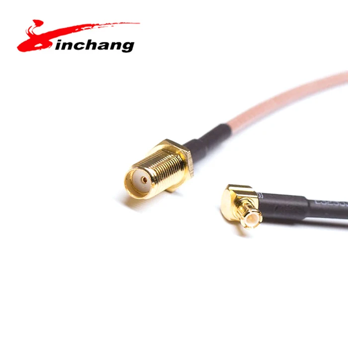 Customized RG174 MMCX To SMA Female Connector  Extension RF Cable  Coaxial Cable Assembly