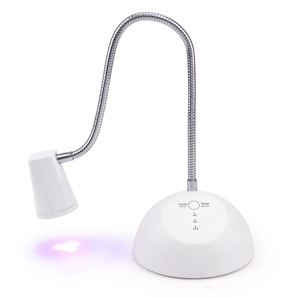 Home Use Portable Rechargeable  Wireless UV Led Lamp Finger Tip Flexible Desk Table Nail Lamp