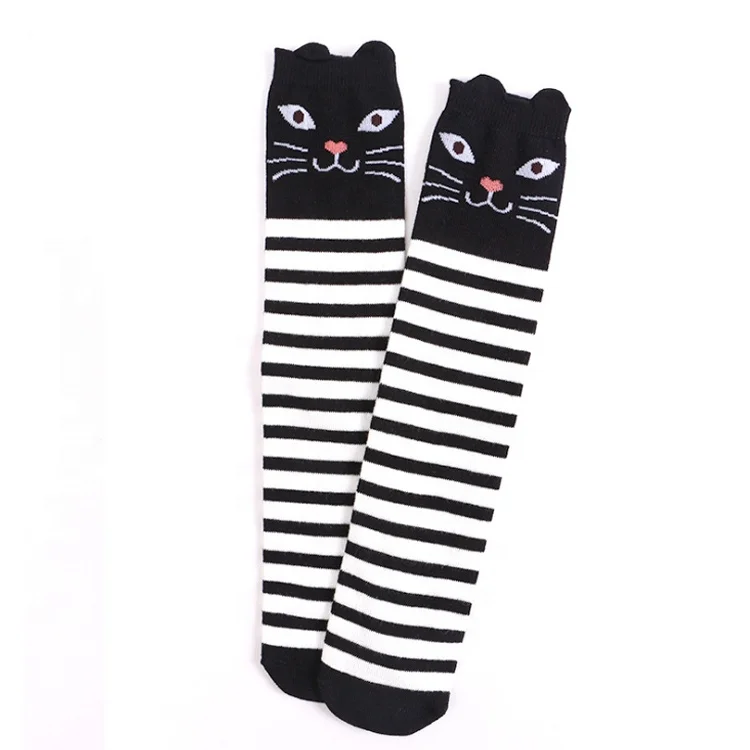 
Spring and Autumn Children Tube Socks 3D Cartoon Cotton Kids Leggings Girls Stockings 