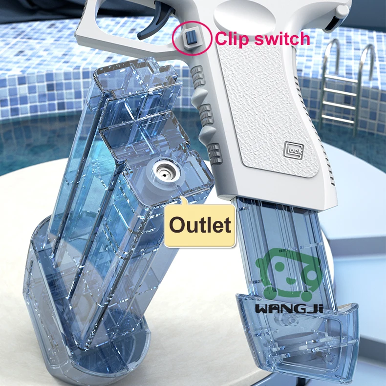 Hot Selling Summer Water pistol Toys Unisex High Pressure Automatic Shooting Plastic Electric Water Gun