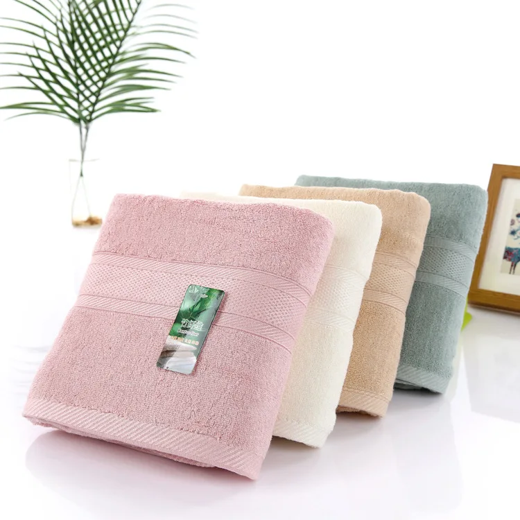 Factory price bamboo fiber towel custom logo bath towel bamboo towels