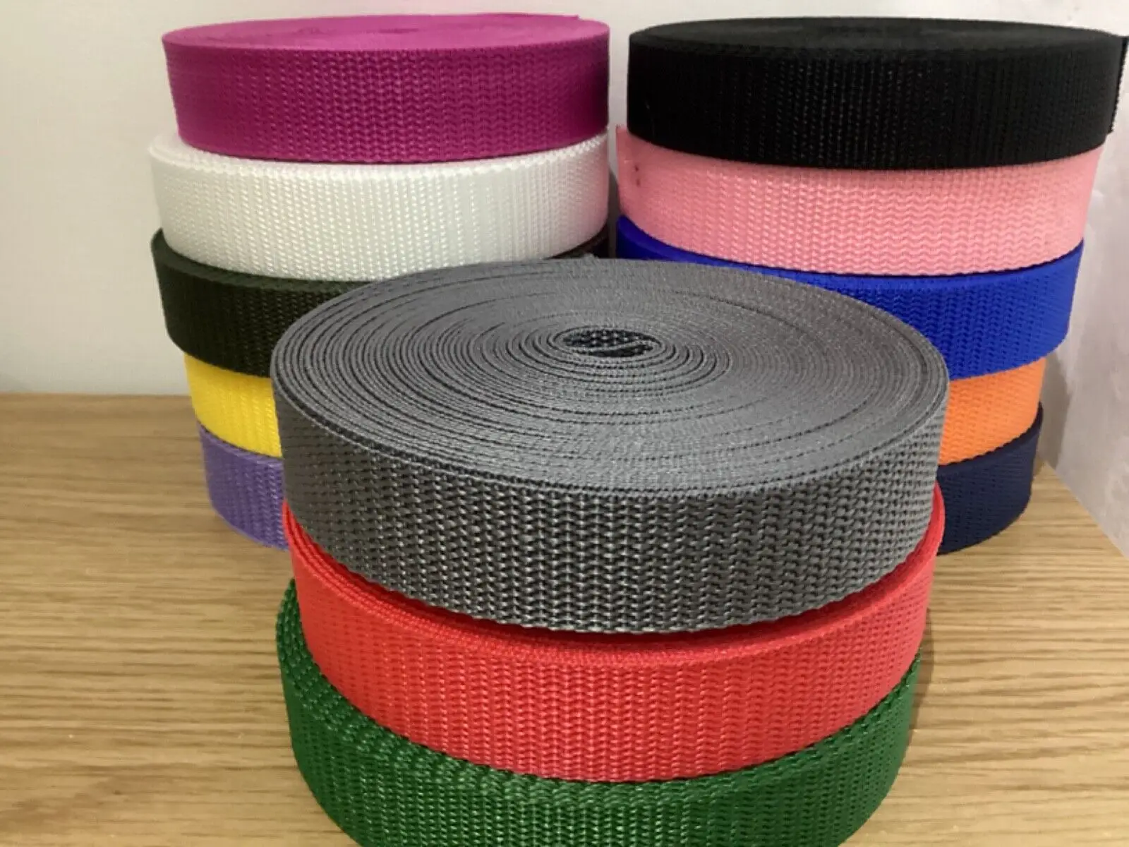 Nylon Webbing Tape Trimming Safety Belt Knapsack Strap Ribbon DIY Bag Webbings Sew Band Accessory Gift Wrapping Bags