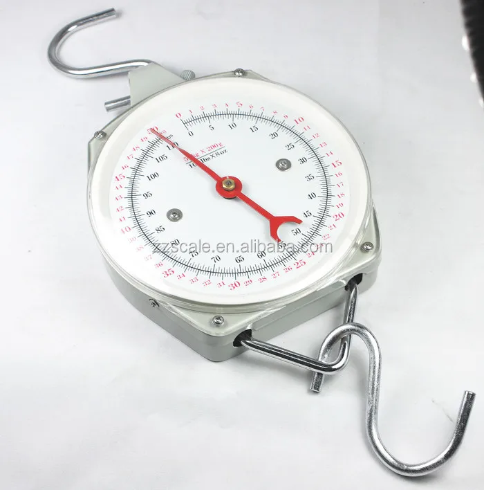 100kg Hanging Spring Baggage Scale mechanical weighing scale for grams