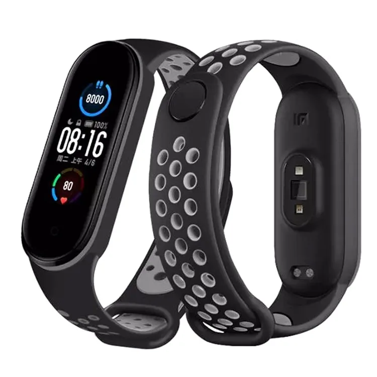 Breathable Silicone Wrist Strap For Xiaomi Band 6 5 4 3 Thin Strap Smart Sports Watch MI Band Accessories
