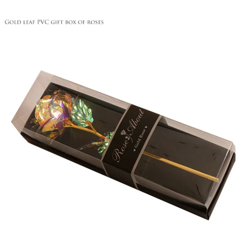 Gold Foil Rose Valentines Day Gift Wedding Favors Gifts for Guests