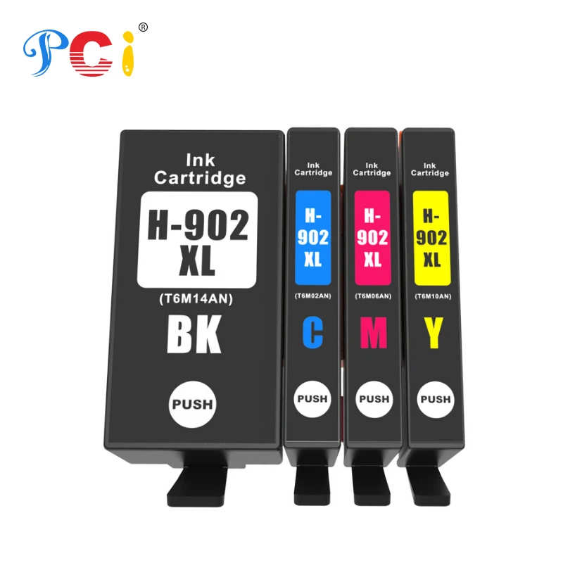 PCI 902XL 902 906 XL 906XL Premium Color Compatible InkJet Ink Cartridge For HP902 For HP OfficeJet Pro 6968 6970 Printer