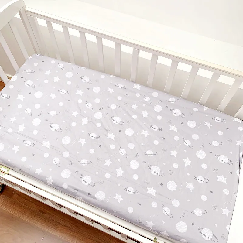 
Baby products Crib fitted sheets pink white grey 