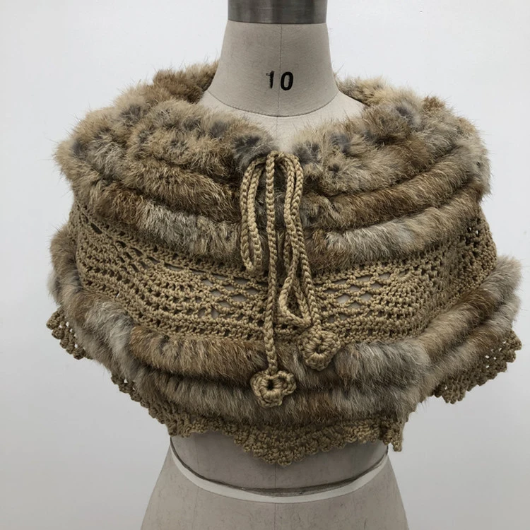 2020 лучшие продажи оптом трикотажные шали из натурального кроличьего меха для женщин зима