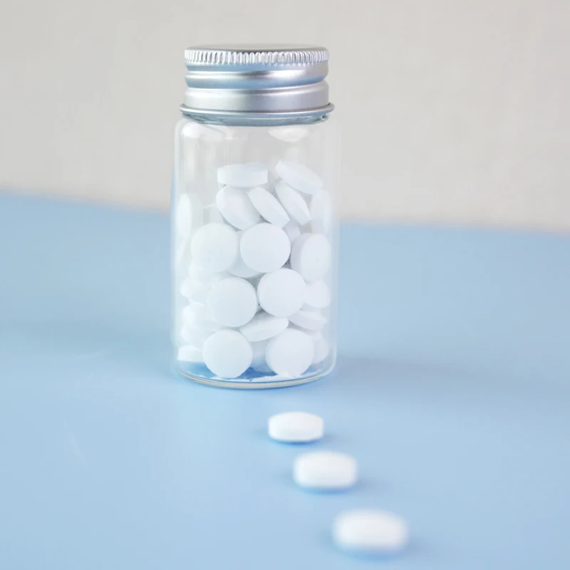 Portable Custom Logo Charcoal Toothpaste Natural Whitening Organic Quick Dissolving 60 Count Toothpaste Tablets