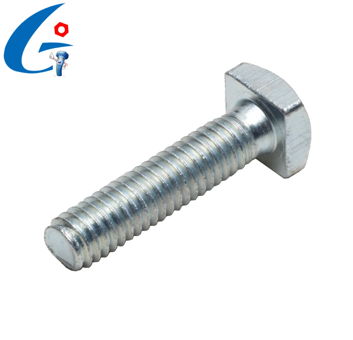 
Carbon steel half/full thread grade4 .8 /8.8/10.9 zinc plated square head bolt 