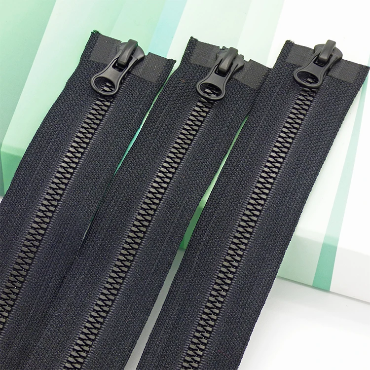 YAB Hot Custom 5# Resin Corn Tooth Double Open Zipper Plastic For Men Jeans And