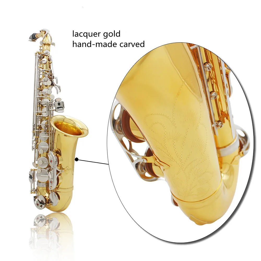 recommended  instrument   alto saxophone   lacquer gold    gold white shell  Eb saxophone