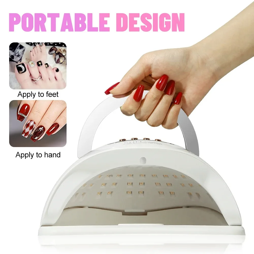Sun X26 MAX 81 leds Nail Art UV LED Lamp For Nails Professional Manicure Gel Polish Drying Lamps With Timer Auto Sensor