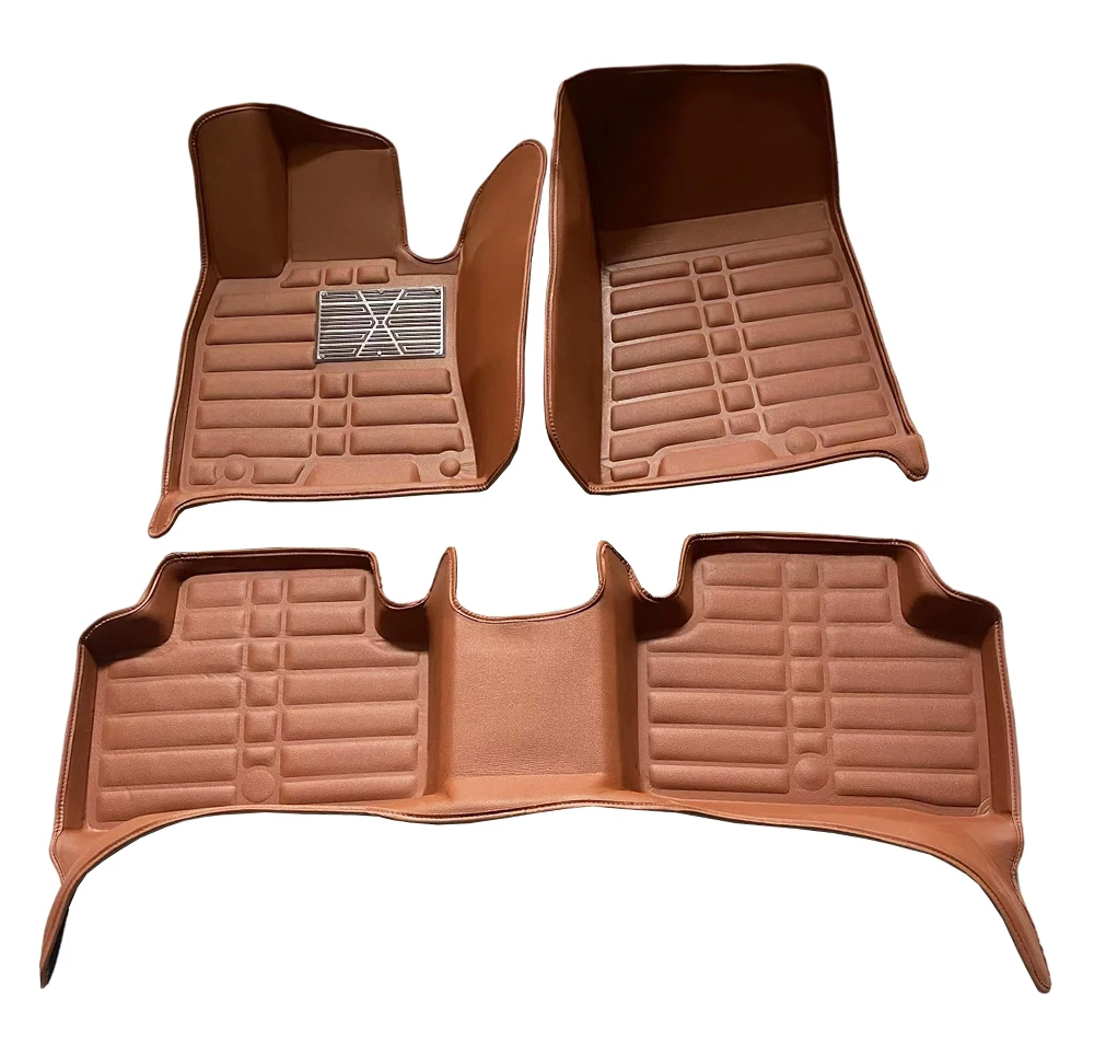 Chinese factory wholesale 5D vehicle interior accessories pvc leather floor car mats
