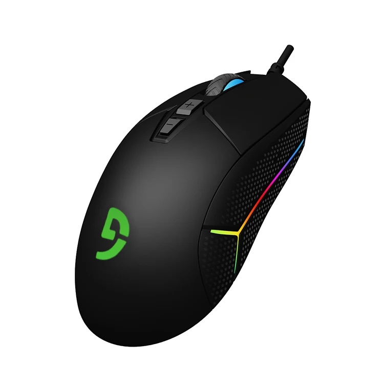 Fuhlen G6 wholesale wired gaming  mouse custom logo high quality RGB light 5000DPI ergonomic e-sports game mouse