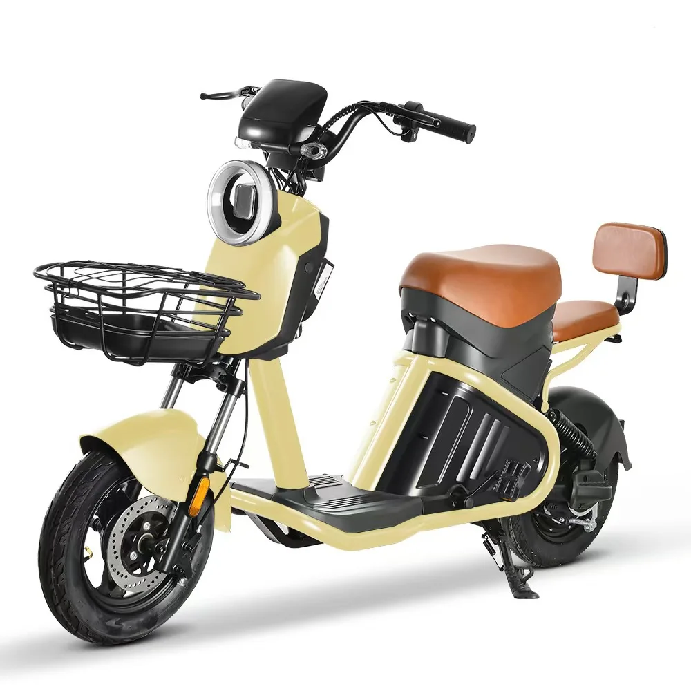 Electric Bike Adults Electric Scooter Hot Selling Chinese Steel 48V Rear Hub Motor LED Display LEAD-ACID Battery Customizable