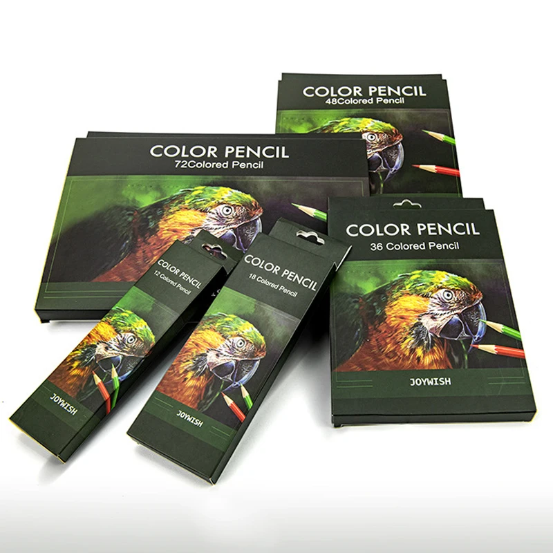 36 Colors Adult Professional Bulk Natural Wooden Multi Colored Pencils For Children