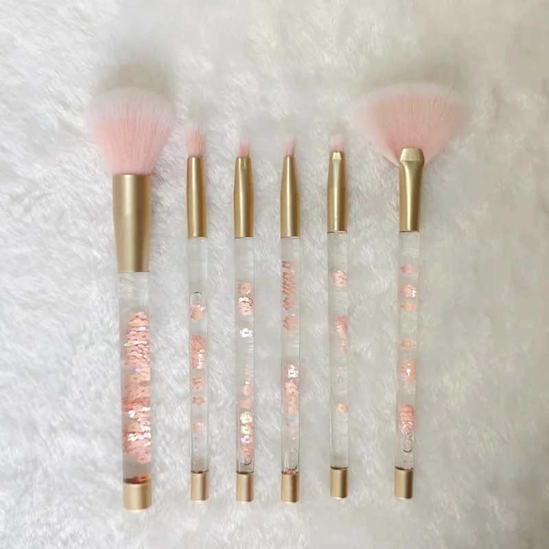Glitter Makeup Brush Crystal Handle Makeup Brushes Set Ultra Soft Brush Head Foundation eyeshadow Applicator Factory Price