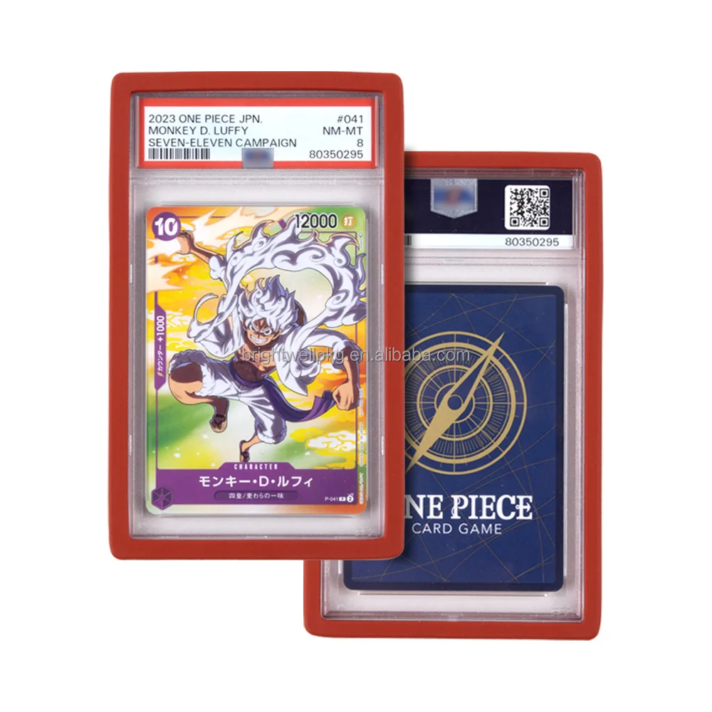 Perfect Fit Graded Silicone Graded Card Slab Bumper for Graded Trading Cards Protector Case Bumper