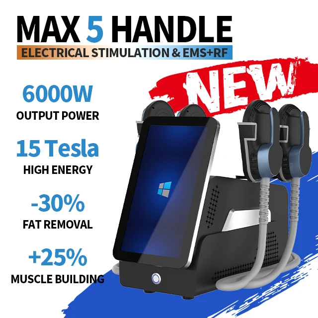 Portable machine 4 or 5 Handles muscle building hip lift Neo zero Muscle Stimulator weight loss Ems Body sculpting