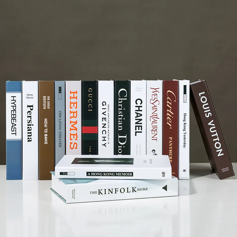Модная книга украшение для дома журнальный столик украшения чистый декор современные поддельные книги в