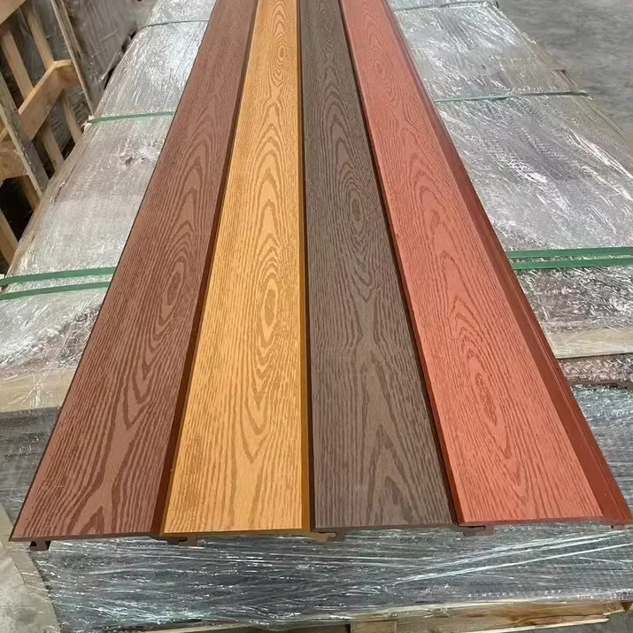 Exterior Wood plastic  wall plate Container house Soundproof   waterproof Wall board decoration outdoor WPC wall panel