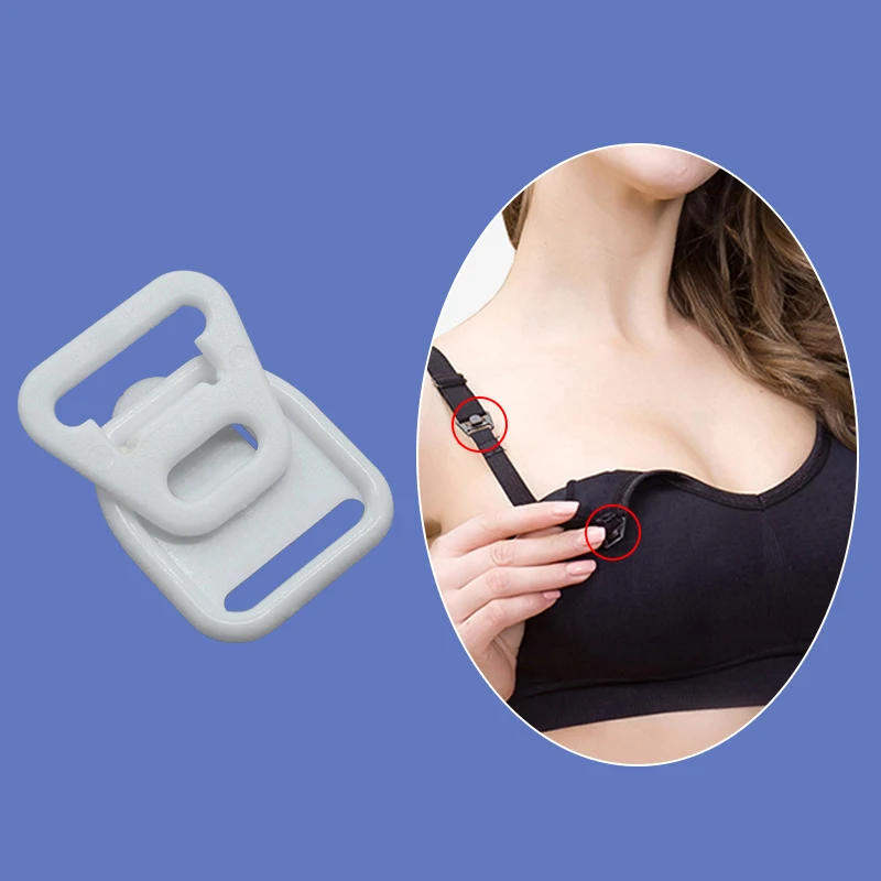 
Customized magnetic front closure bra buckle plastic adjustable mommy hook clasps 