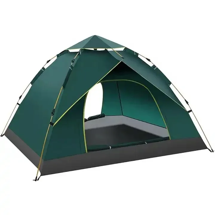 fully automatic camp tent outdoor 3-4-person thickened rain proof double-layer outdoor other tents for hiking camping