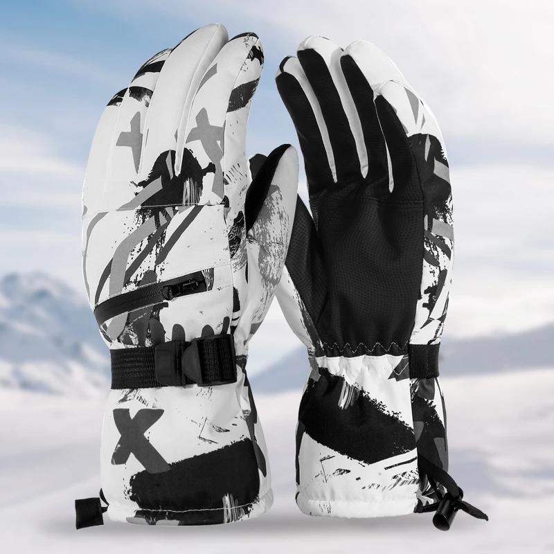 Waterproof Breathable Cycling Snowboard Gloves 3M Thinsulate Insulated Warm Winter Snow Gloves Fits both Men&Women
