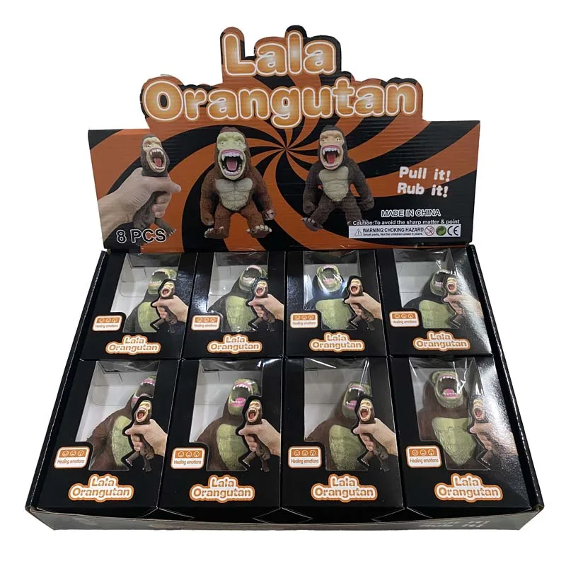 Monkey Squishy Squeeze Toy TPR+Sand Squishy Stretch Monkey Stress Toy