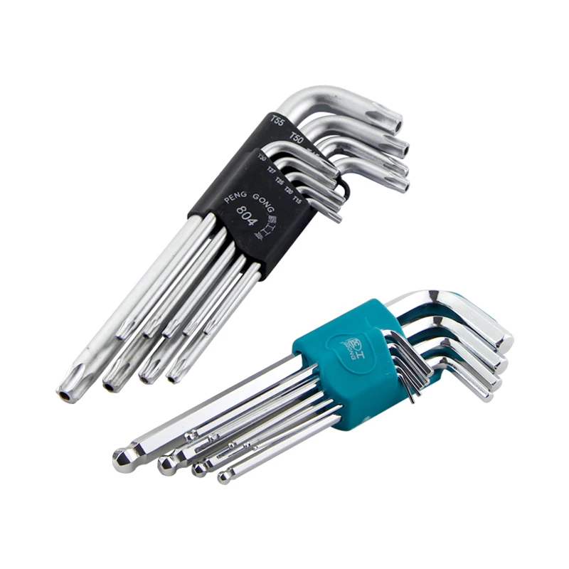 Nine-Piece High Hardness Chrome Vanadium Steel Hexagon Wrench Screwdriver Set Plum Blossom DIY Grade OEM Customization Support