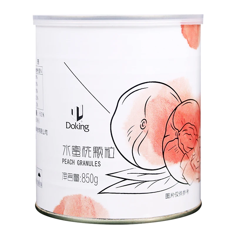 
Factory Outlets Peach granules Jam With Pulp Sand Ice Special Jam Milk Tea Jam Raw Material 