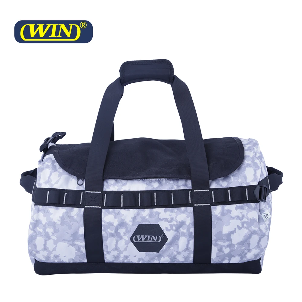 Large Capacity RPET 600D Sport Gym Waterproof Duffle Bag Backpack