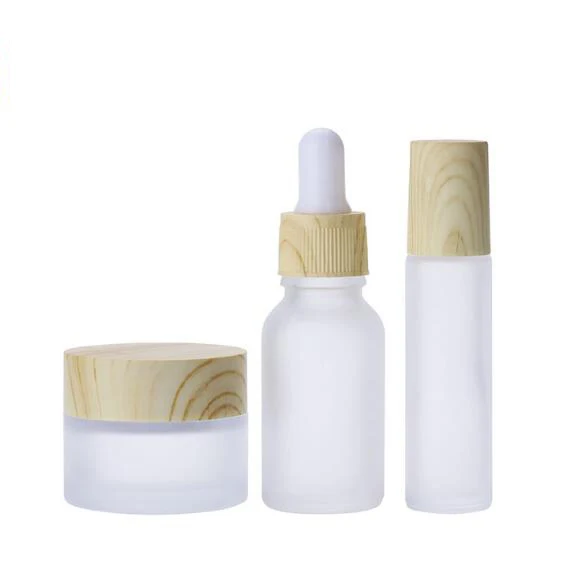 20ml 30ml 40ml 60ml 80ml 100ml 120ml glass pump lotion bottle cream jar glass roller bottle glass dropper bottle for cosmetic