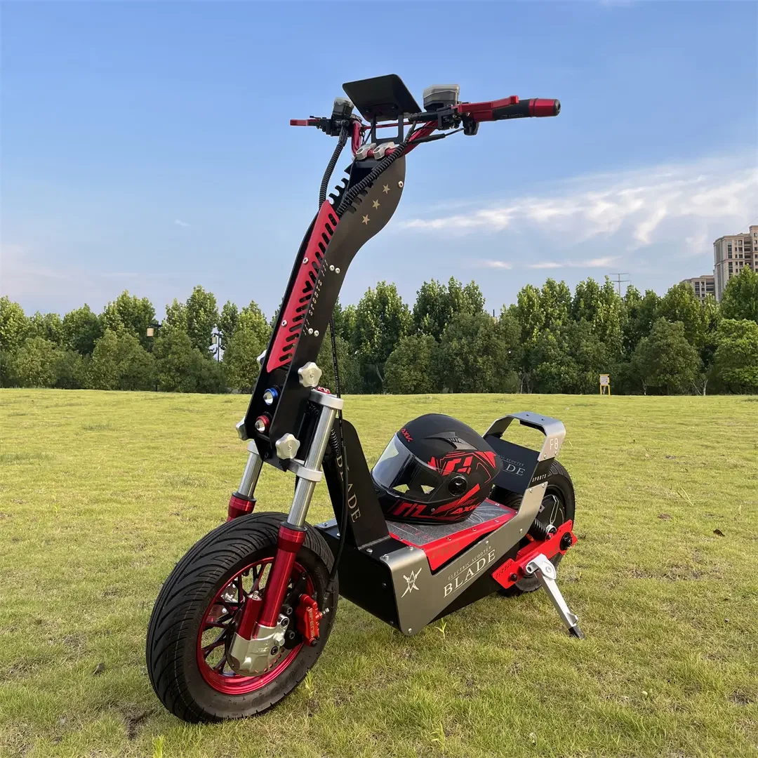 New Design Racing 15000Watt Qs Motor E Scooter 72V Big Tire 150Amp Controller Max Speed 120Km Adult Electric Scooter For Men